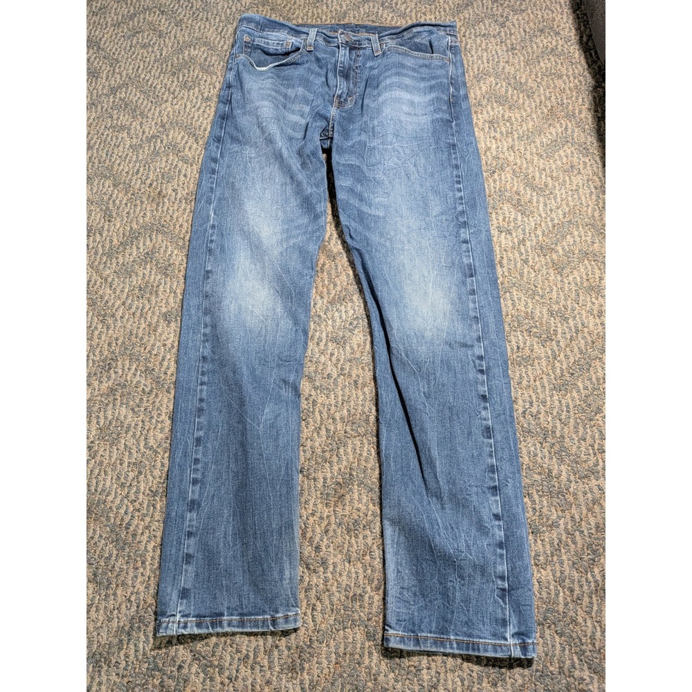 Levis 502 Regular Taper Mens Jeans 34x34(33) Blue Denim Medium Wash 29507-0003